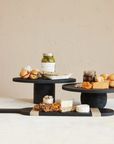 Mango Wood Pedestal, Black