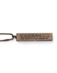 Wood Quote Keychain