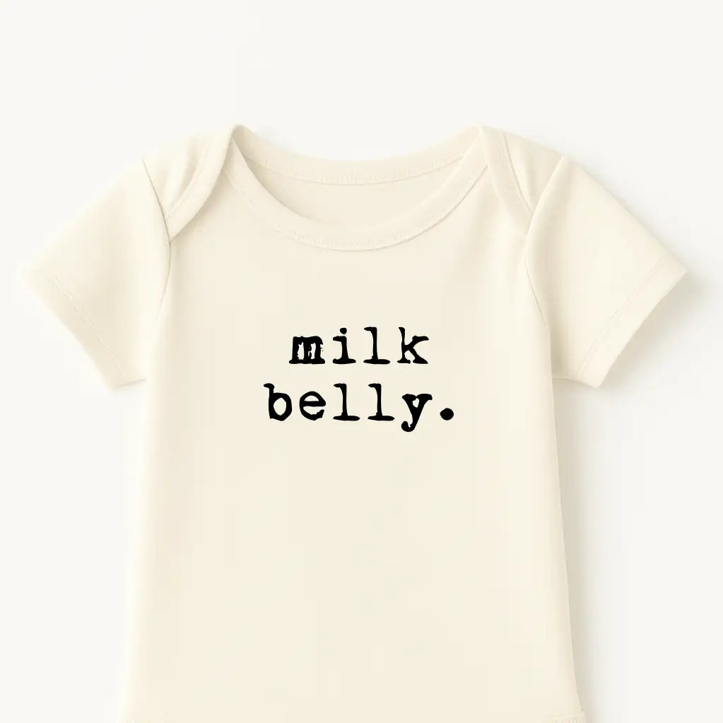 Milk Belly Organic Cotton Bodysuit - Short Sleeve