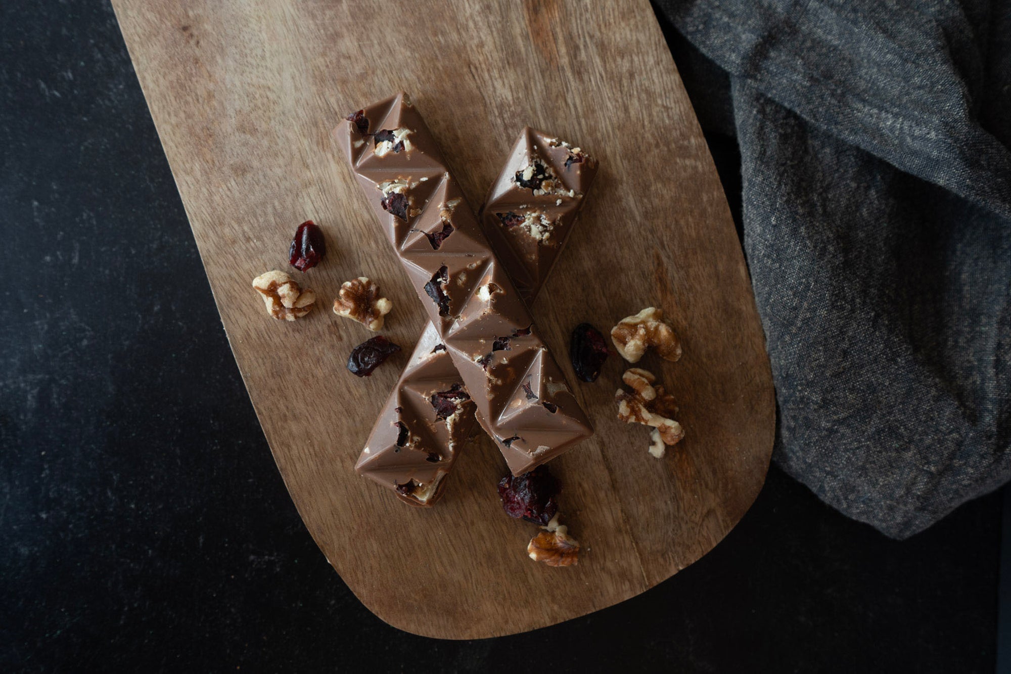 Milk Chocolate Cranberry Walnut Bark