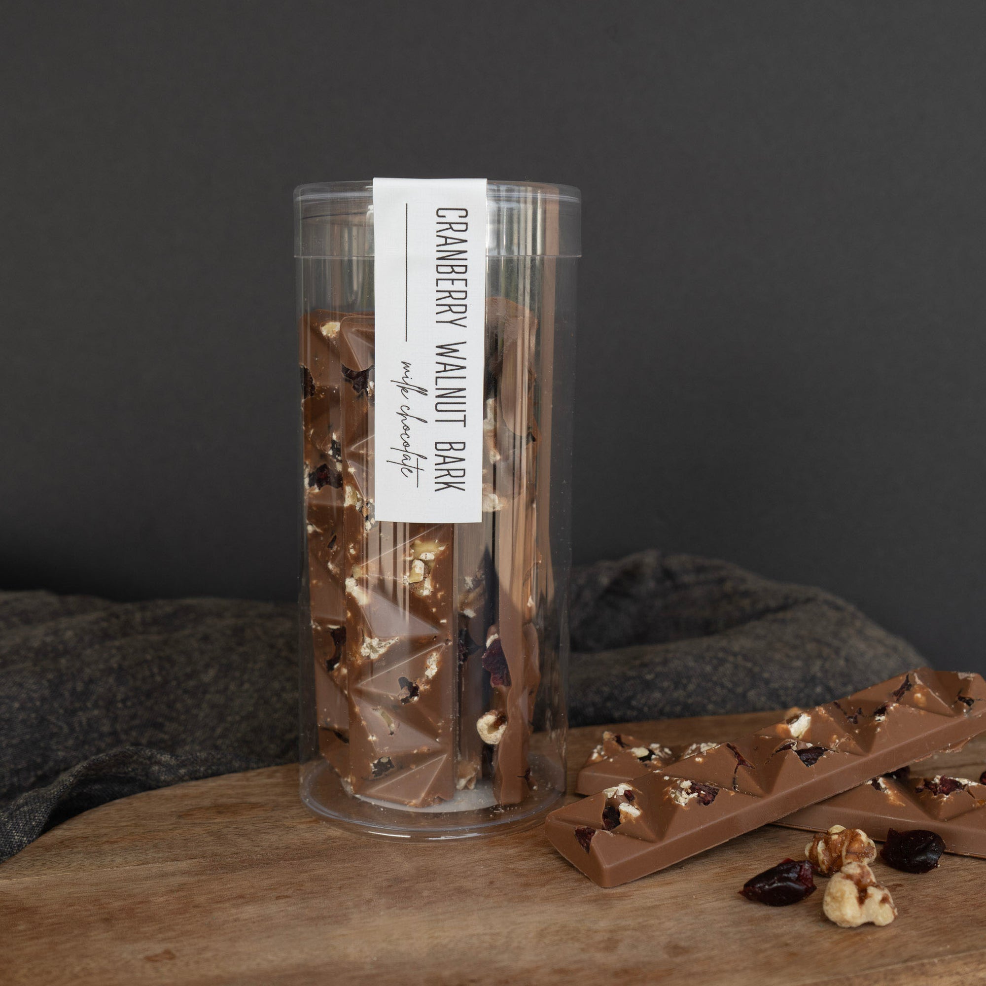 Milk Chocolate Cranberry Walnut Bark