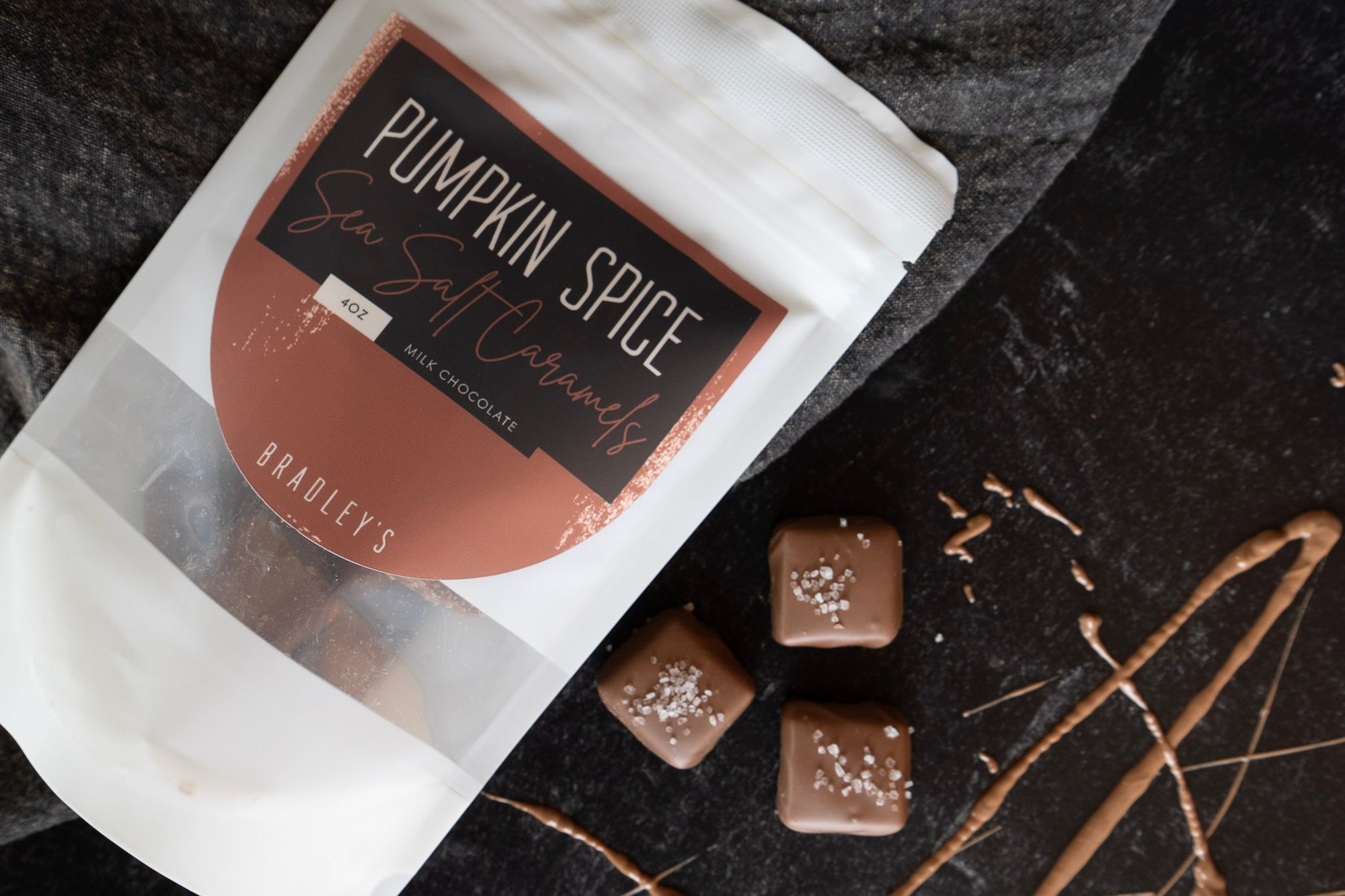 Pumpkin Spice Salted Caramels