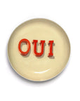 Oui Round Enamel Tray