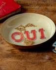 Oui Round Enamel Tray