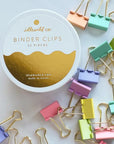 Pastel Binder Clips