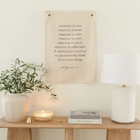 Philippians 4:8 Banner