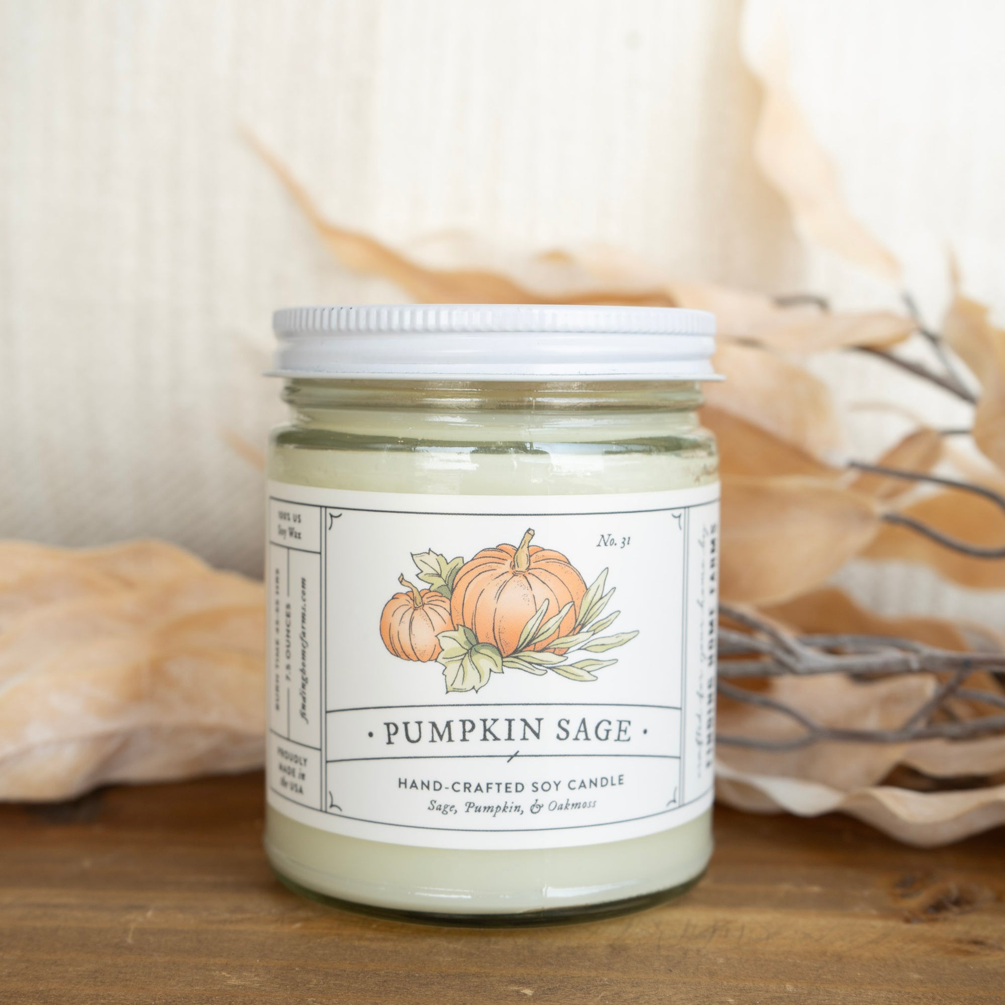 Small Pumpkin Sage Candle