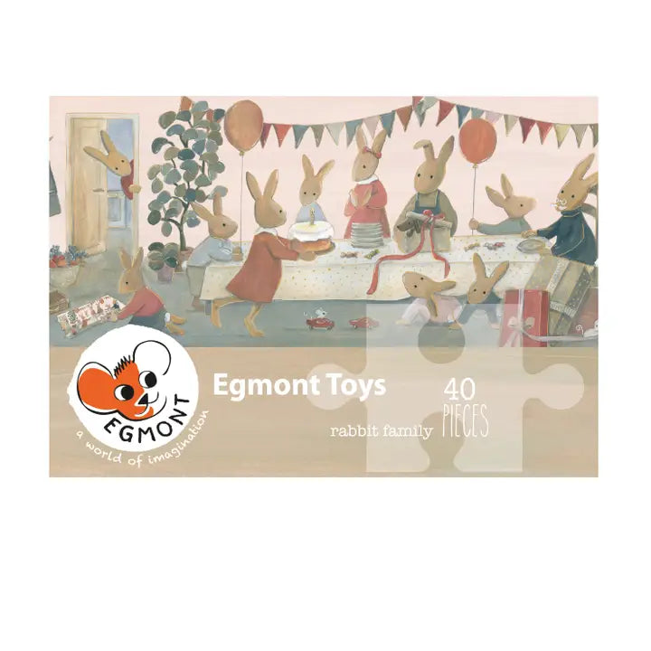 Rabbit Family 40 Piece Floor Puzzle