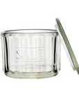 Round Glass Salt Cellar