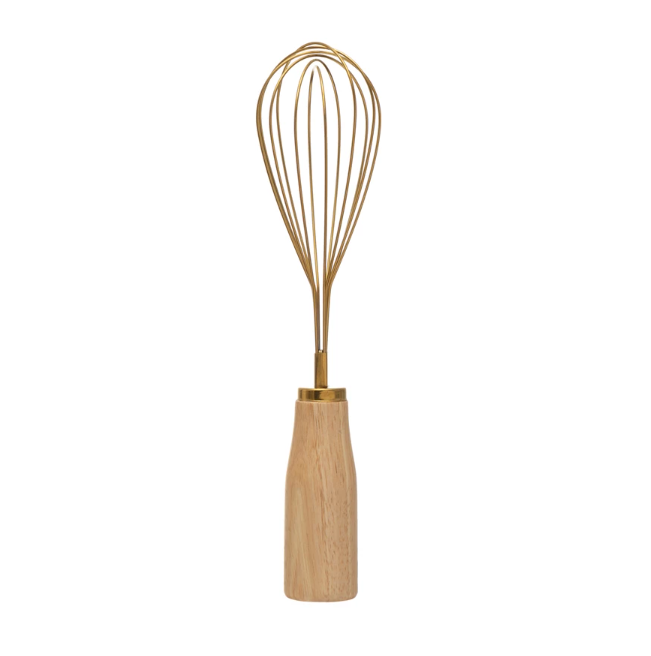 Stainless Steel Whisk with Wood Handle