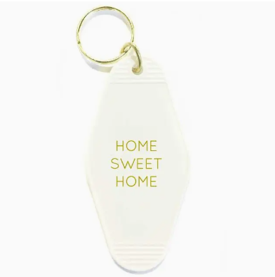 White Home Sweet Home Key Tag