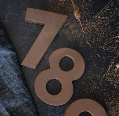Chocolate Letters and Numbers
