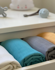 Pure White Muslin Swaddle Blanket