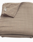 Taupe Muslin Swaddle Blanket