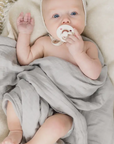 Light Grey Muslin Swaddle Blanket