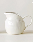 Stoneware Vintage Pitcher, 14oz, White