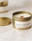 Kern's Creamery Gold Tin Candle