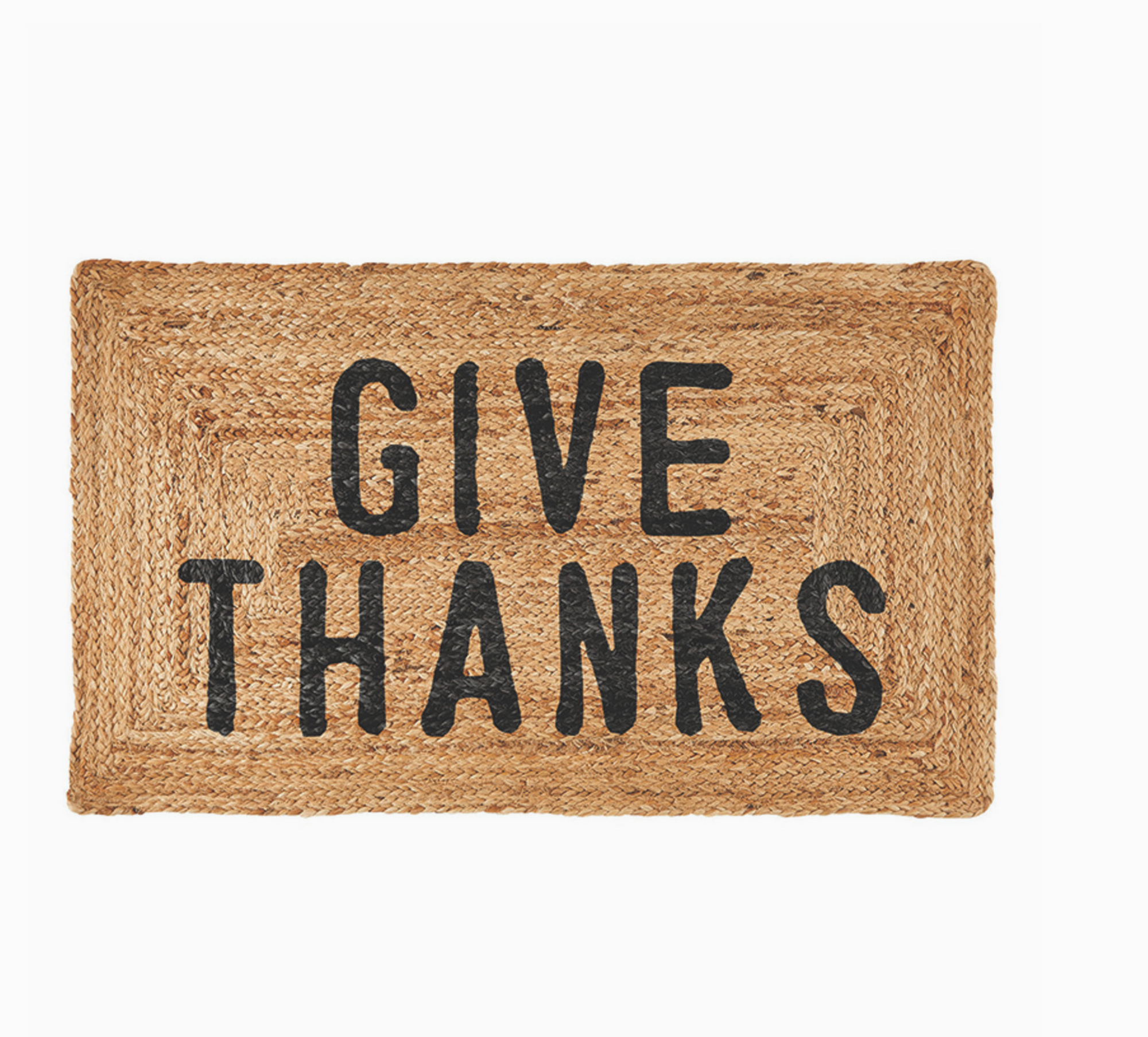 Give Thanks Jute Doormat