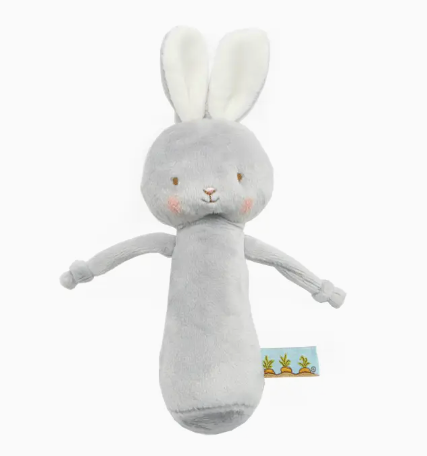 Friendly Chime Rattle Gray Bunny