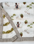 The Lord is My Shepherd Luxury Double Sided Muslin Blanket