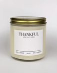 Thankful Minimalist Double Wick Candle