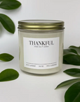 Thankful Minimalist Double Wick Candle