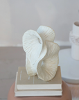 Stoneware Sculpture, Reactive Glaze, Matte White