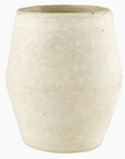 Short Paper Mache Vase - Natural