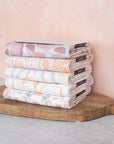 Pretty in Peach Tea Towel