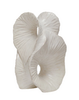 Stoneware Sculpture, Reactive Glaze, Matte White