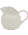 Stoneware Vintage Pitcher, 14oz, White