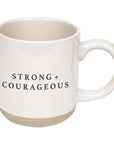 Strong + Courageous Coffee Mug