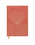 Terracotta Radiant Rays Suede Journal