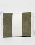 Terry Beach Pouch - Olive Stripe