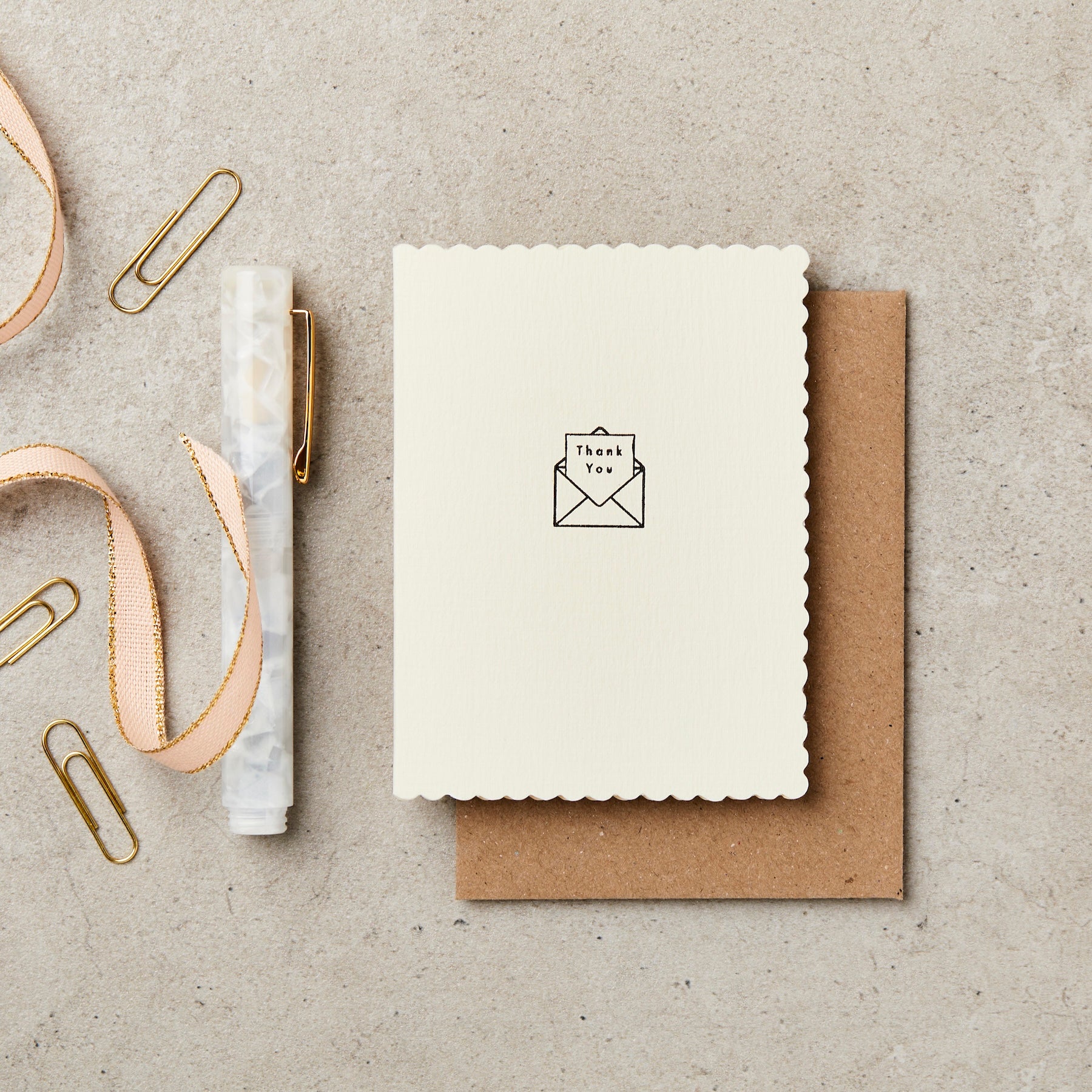 Mignon Envelope Thanks Greeting Card