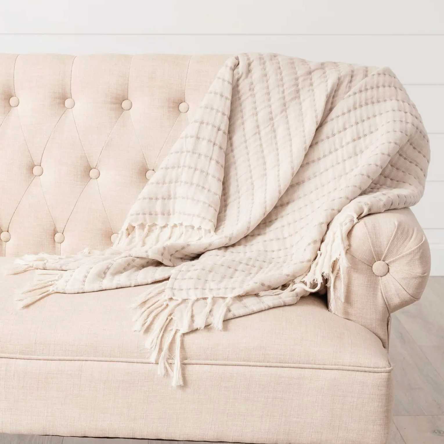 Throw - Double Weave Striped