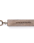 Wood Quote Keychain