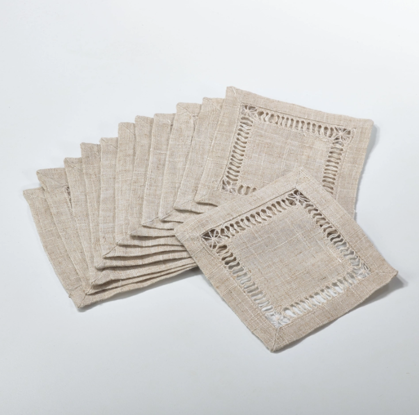 Toscana Hemstitched Cocktail Napkin