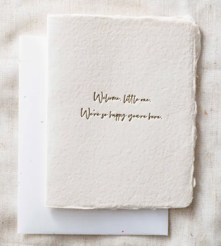 Welcome Little One Greeting Card