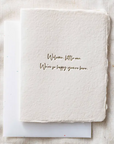 Welcome Little One Greeting Card