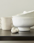 Paper Mache Bowl - White