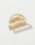 Rosalie Small Half Moon Metal Claw Clip