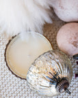 Winter White Mercury Ornament Candle