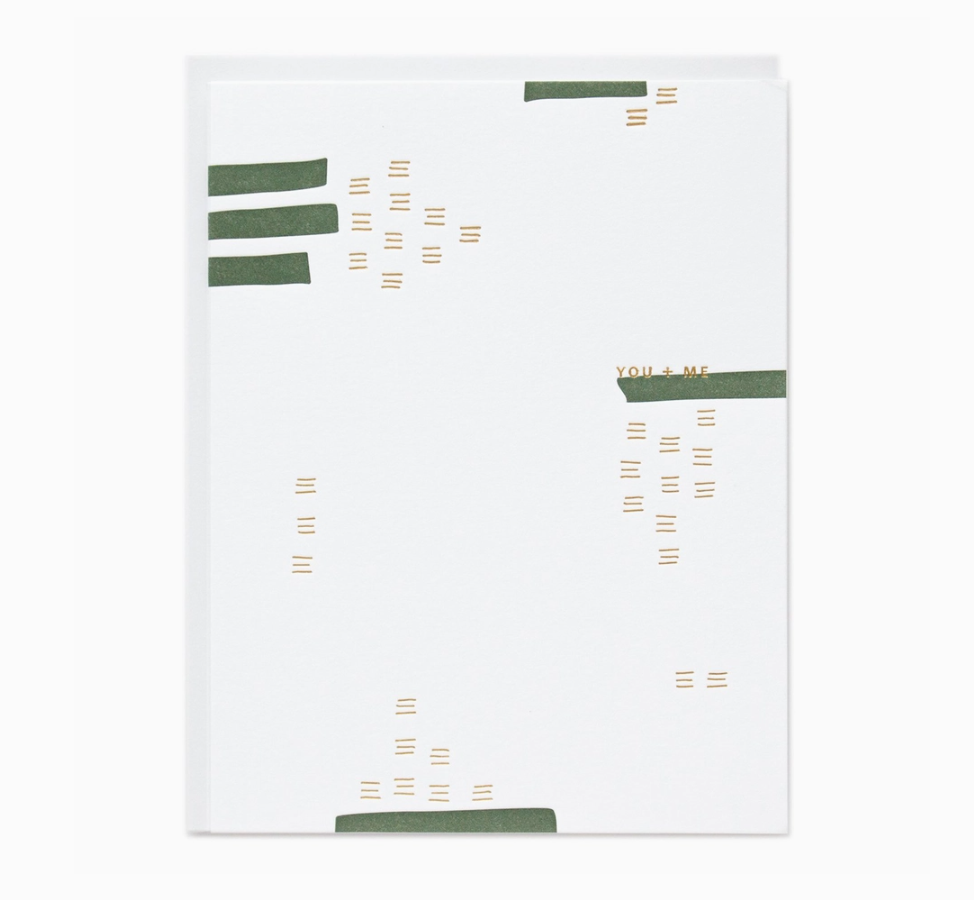 You + Me Greeting Card