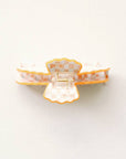 Orange Scalloped Claw Clip
