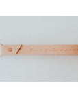 Leather Wristlet Keychain