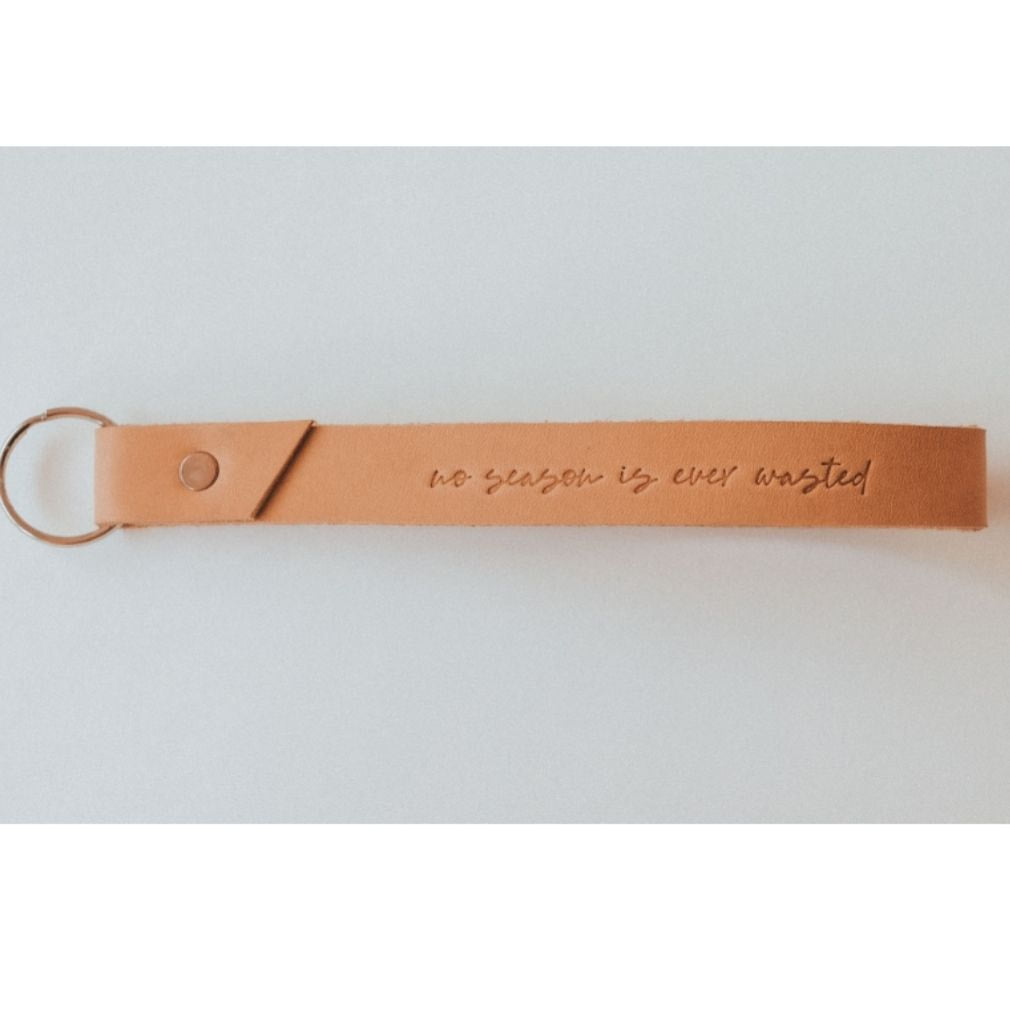 Leather Wristlet Keychain