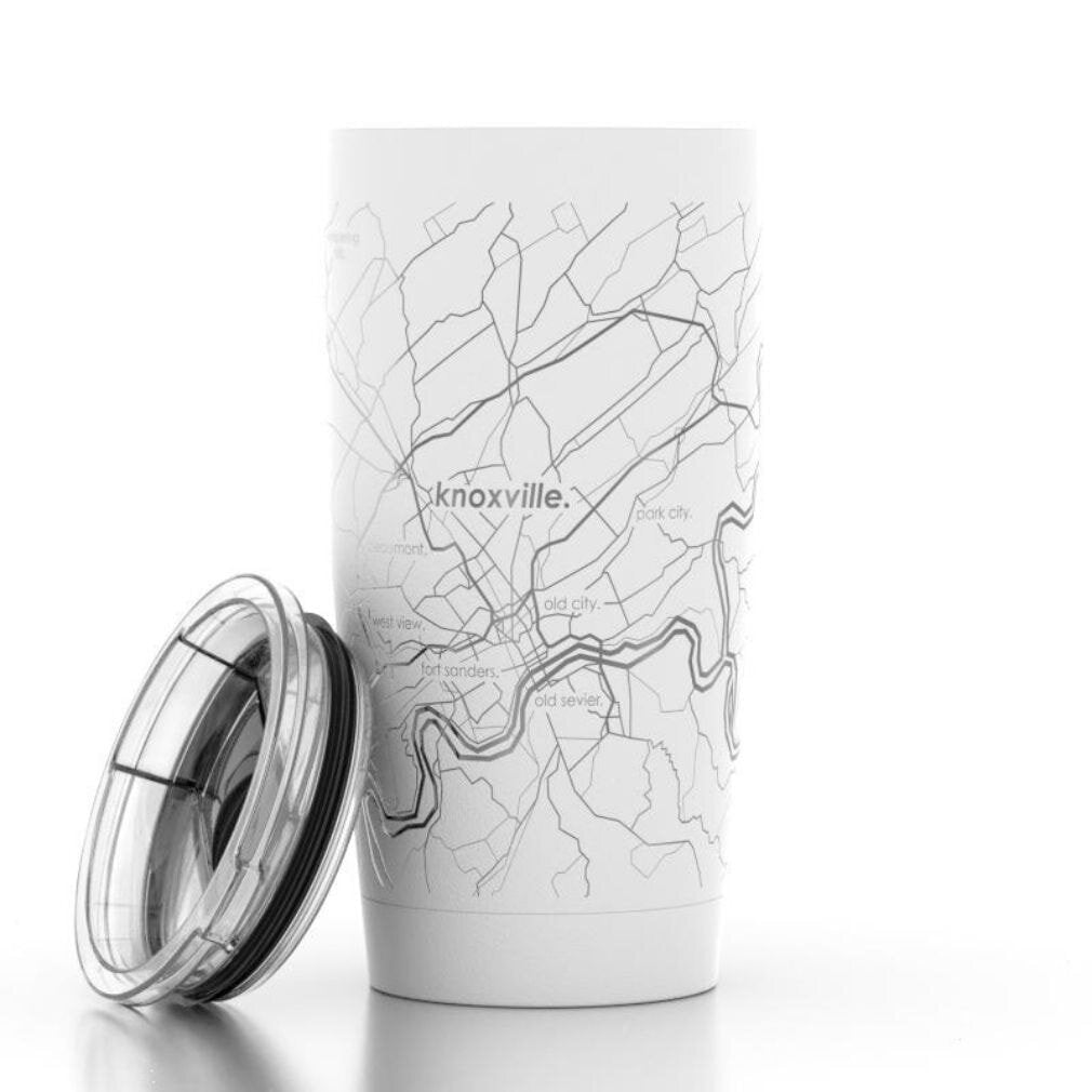 Knoxville Map 20 oz Insulated Pint Tumbler