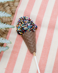 Ice Cream Cone Pops with Sprinkles
