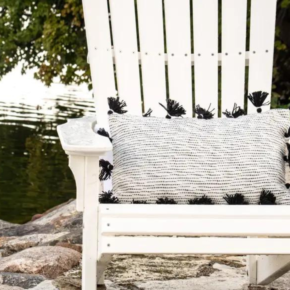 14x22 Allison Pillow, Black